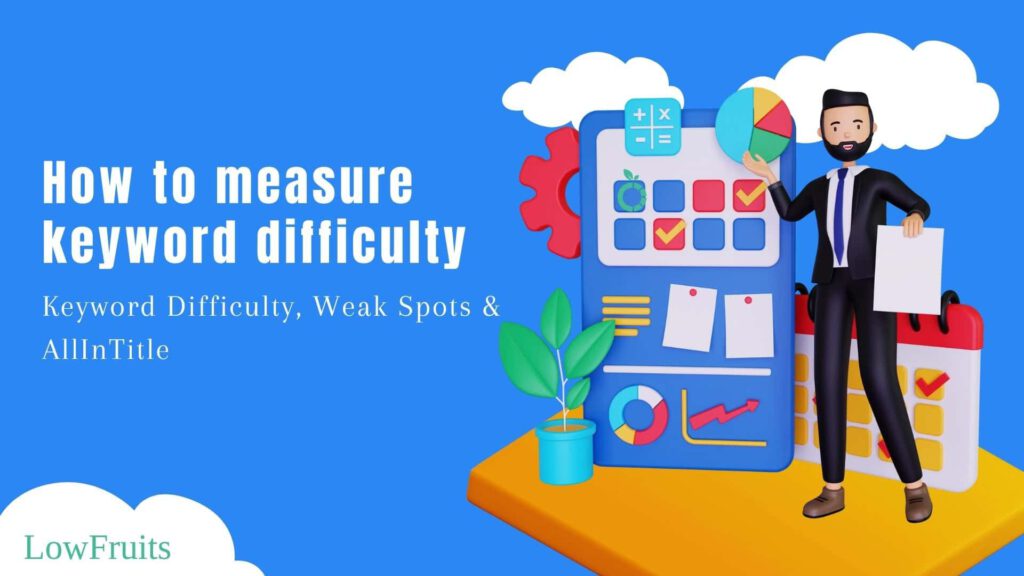 A guide on measuring the difficulty of keywords and determining their level of competition A guide on measuring the difficulty of keywords and determining their level of competition.