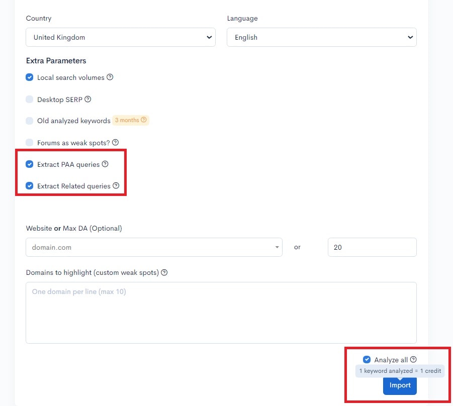 A screenshot of the adwords settings page featuring LowFruits and Ranking extraction features A screenshot of the adwords settings page featuring LowFruits and Ranking extraction features.