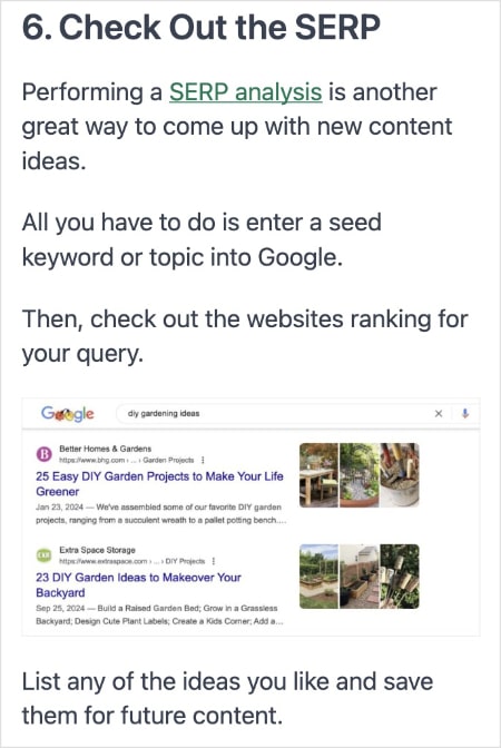Mobile view of a blog post is a vertical format.