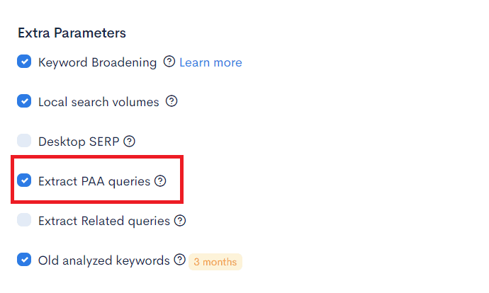 A screenshot of the pfa search box displaying easy keywords in the niches of Air Fryer Pets and Travel A screenshot of the pfa search box displaying easy keywords in the niches of Air Fryer, Pets, and Travel.