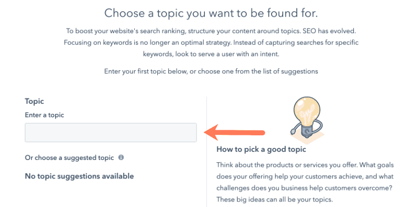 How to choose a topic you want to be found for.