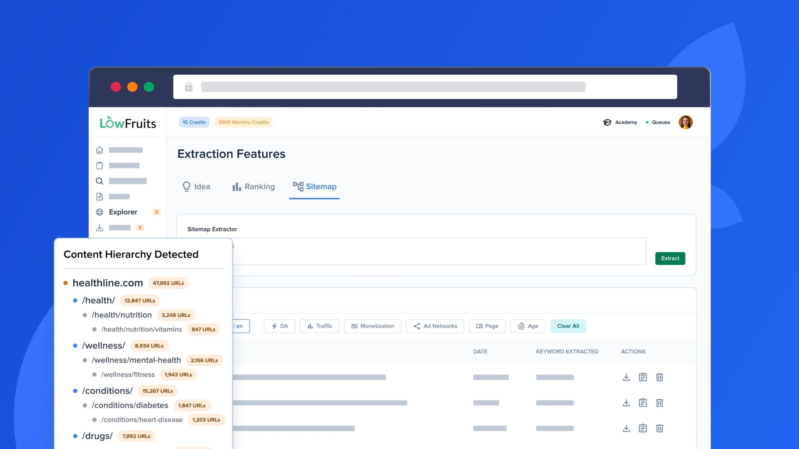 Sitemap Extractor